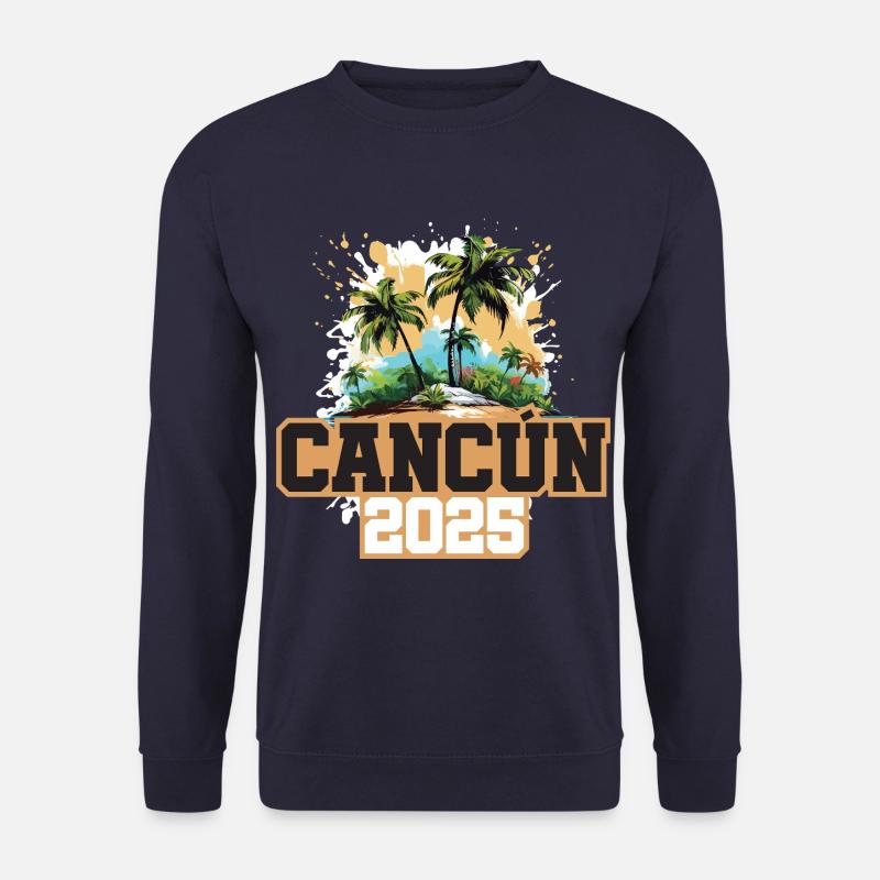 Cancun 2025 Palmen - Unisex Pullover - Navy