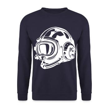 Apnoe Helm Tauchen Scuba - Unisex Pullover - Navy - Vorne - Alina (178cm) & Michal (187cm)