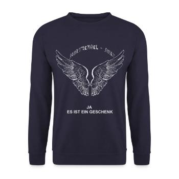 Chemise ange gardien - Sweat-shirt Unisexe - marine - Devant - Alina (178cm) & Michal (187cm)