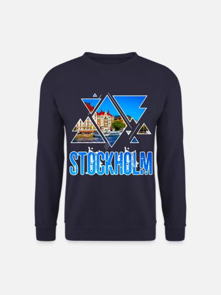 Stockholm Schweden Sweden Skyline Stadt City - Unisex Pullover - Navy