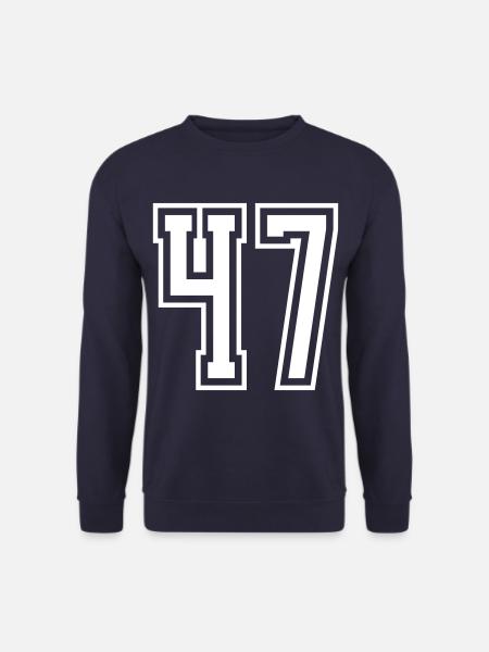 47 Numéro de numéro - Sweat-shirt Unisexe - marine