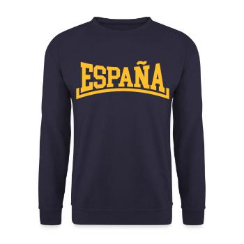 Spanien - Unisex Pullover - Navy - Vorne - Alina (178cm) & Michal (187cm)