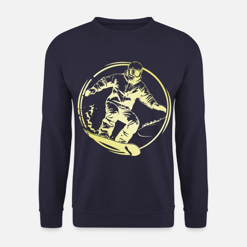 Snowboarding Mann - Unisex Pullover - Navy