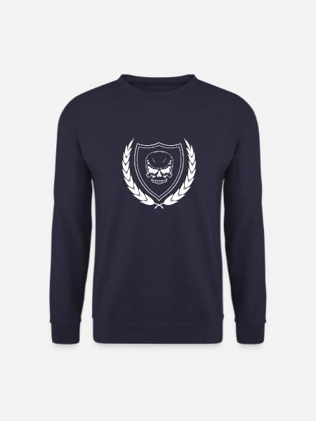 Totenkopf in Wappen - Unisex Pullover - Navy
