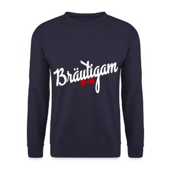 Bräutigam - Unisex Pullover - Navy - Vorne - Alina (178cm) & Michal (187cm)