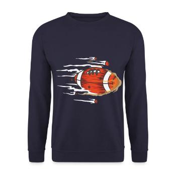 American football - Unisex Pullover - Navy - Vorne - Alina (178cm) & Michal (187cm)