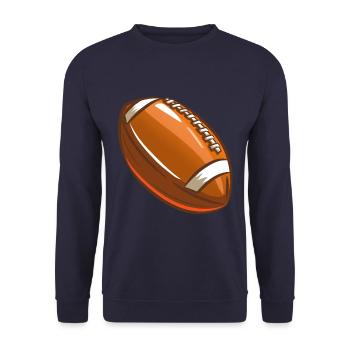 American football - Unisex Sweatshirt - navy - Front - Alina (178cm) & Michal (187cm)