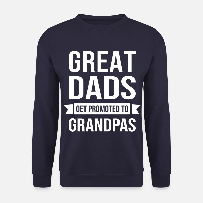 Great Dad promoted Grandpa befördert - Unisex Pullover - Navy