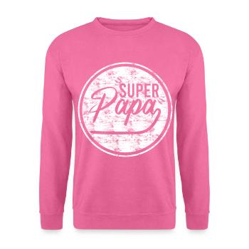 superpapa - Unisex Sweatshirt - pink - Front