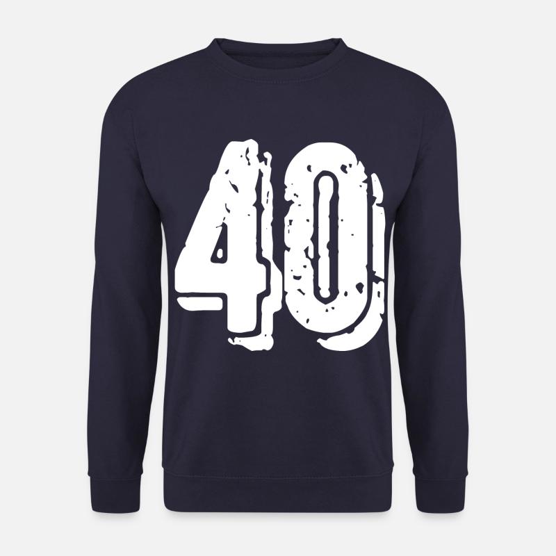 40 Zahl Trikot - Unisex Pullover - Navy
