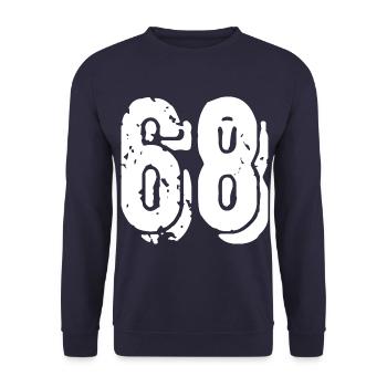 Maillot à 68 numéros - Sweat-shirt Unisexe - marine - Devant - Alina (178cm) & Michal (187cm)
