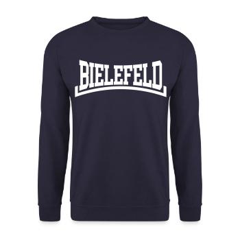 Bielefeld - Unisex Pullover - Navy - Vorne - Alina (178cm) & Michal (187cm)