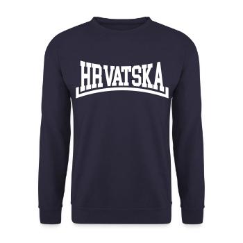 Croatie (Hrvatska) - Sweat-shirt Unisexe - marine - Devant - Alina (178cm) & Michal (187cm)