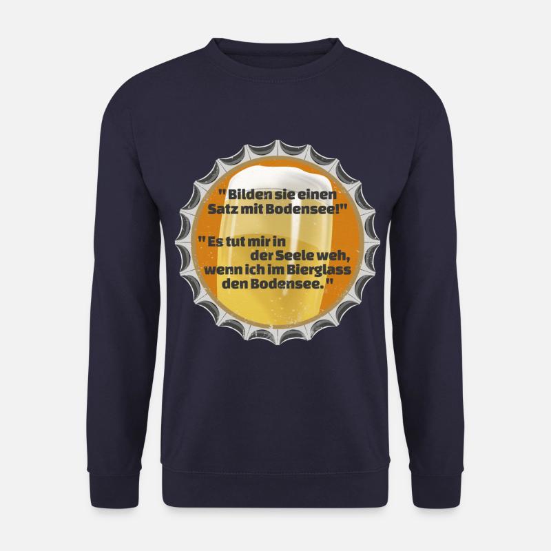 KRONKORKEN BIERDECKEL SPRUCH BODENSEE - Unisex Pullover - Navy