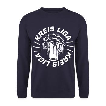 Kreis Liga - Unisex Pullover - Navy - Vorne - Alina (178cm) & Michal (187cm)