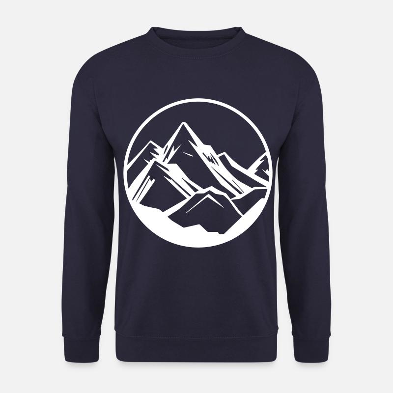 Berge Symbol Mountains - Unisex Pullover - Navy