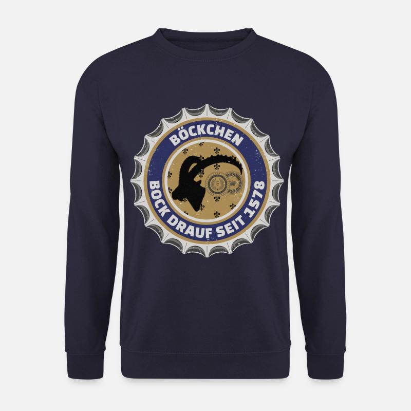 BOCK DRAUF BEER MAT - Unisex Sweatshirt - navy