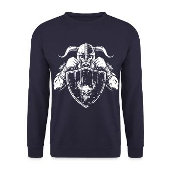 Boxeur viking - Sweat-shirt Unisexe - marine - Devant - Alina (178cm) & Michal (187cm)