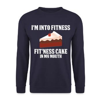 Cheat Day Sweet Cake Funny Gymnastics Gift - Unisex Sweatshirt - navy - Front - Alina (178cm) & Michal (187cm)