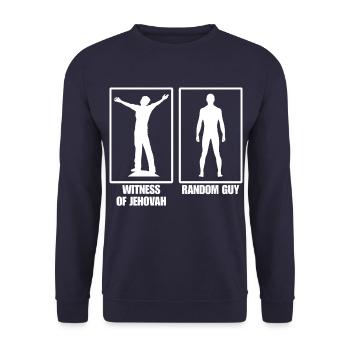 Témoins La foi de Jéhovah Cadeau cool - Sweat-shirt Unisexe - marine - Devant - Alina (178cm) & Michal (187cm)