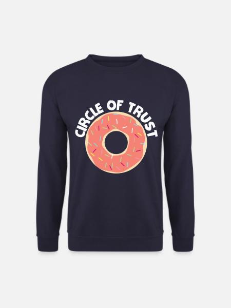 Donuts Kreis des Vertrauens Foodie Geschenk - Unisex Pullover - Navy