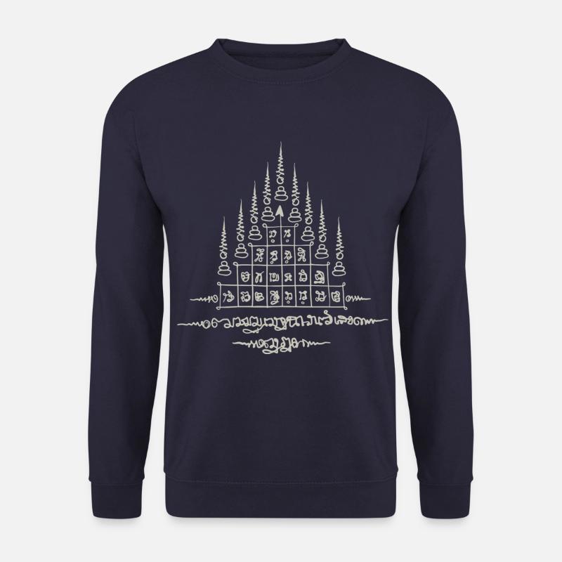 Sak Yant Thai Tattoo Nine Tips Cool Gift - Unisex Sweatshirt - navy