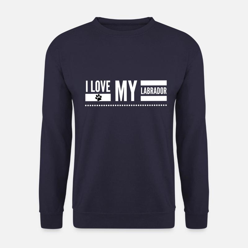 Ich liebe meinen Labrador|Geschenk Geburtstag Hund - Unisex Pullover - Navy