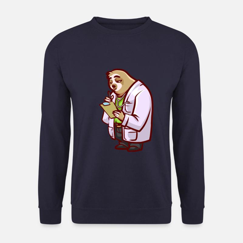Faultier Arzt oder Doktor Ärzte Geschenk - Unisex Pullover - Navy