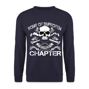 Sons of ibuprofen arthritis chapter - Unisex Sweatshirt - navy - Front - Alina (178cm) & Michal (187cm)