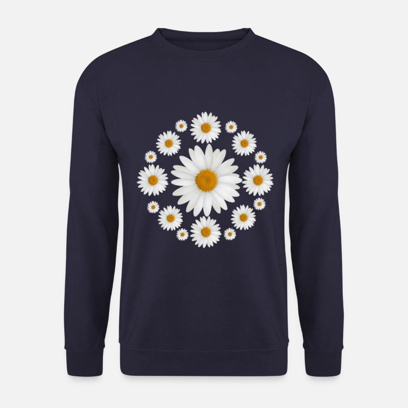 Fleurs de marguerite blanche Conception de marguerite - Sweat-shirt Unisexe - marine