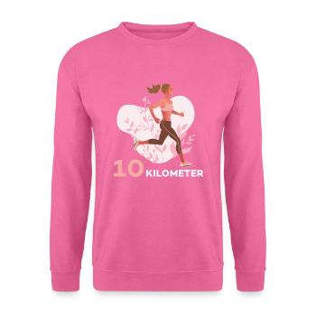 Fonctionne pour moi | Course de 5 km | 10 km de course - Sweat-shirt Unisexe - rose - Devant