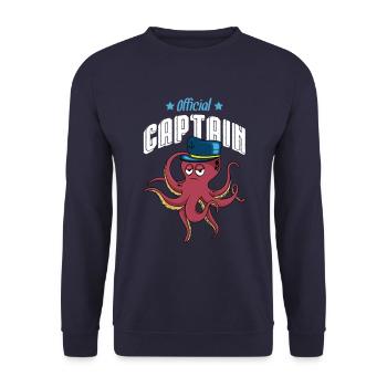 Bande dessinée de capitaine poulpe poulpe - Sweat-shirt Unisexe - marine - Devant - Alina (178cm) & Michal (187cm)