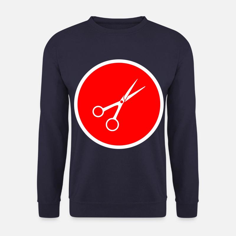 Schere Barber Kreis - Unisex Pullover - Navy