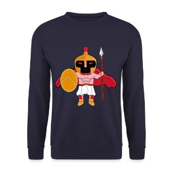 Leonidas - Unisex Sweatshirt - navy - Front - Alina (178cm) & Michal (187cm)