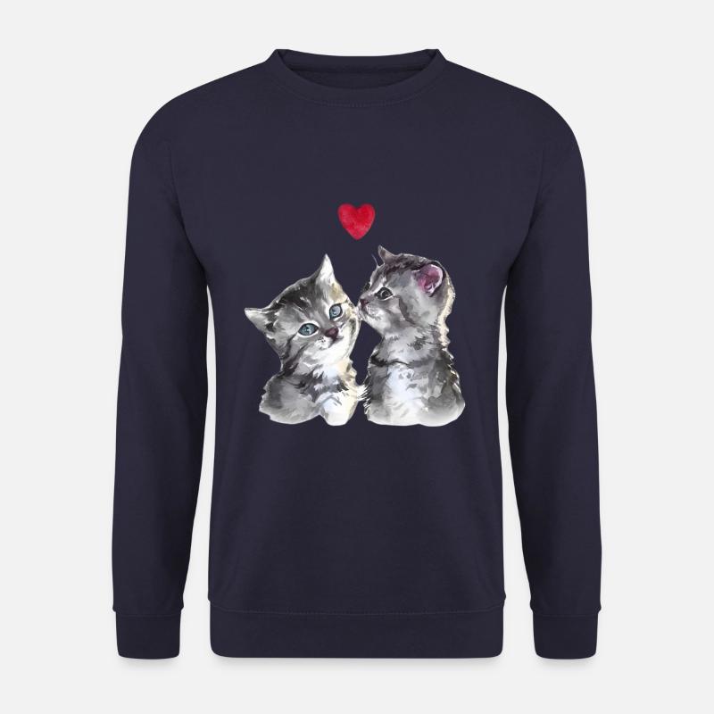 VERLIEBTE 💘 KÄTZCHEN - Unisex Pullover - Navy