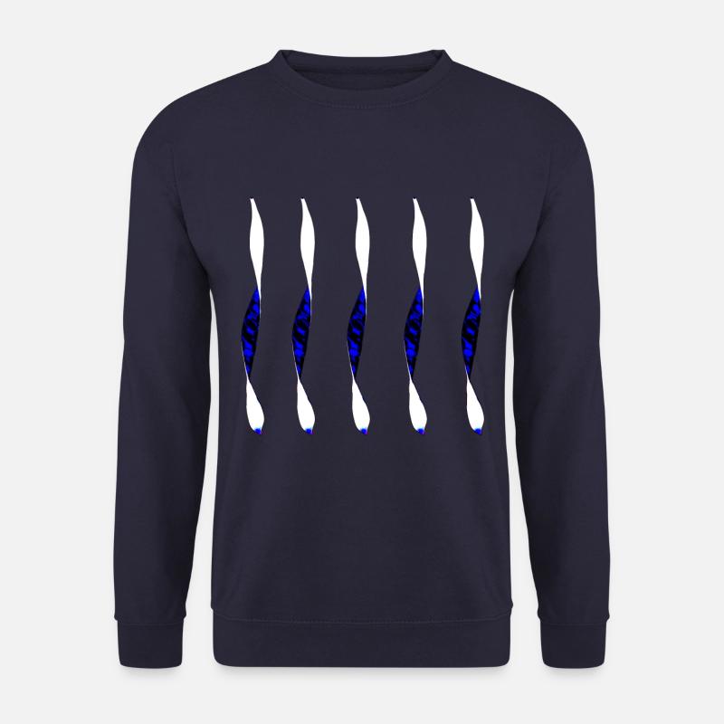 verdrehtes Design - Unisex Pullover - Navy