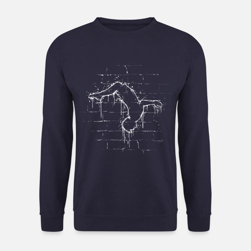 Street Art BackFlip Tricking Parkour Freerunning - Unisex Pullover - Navy