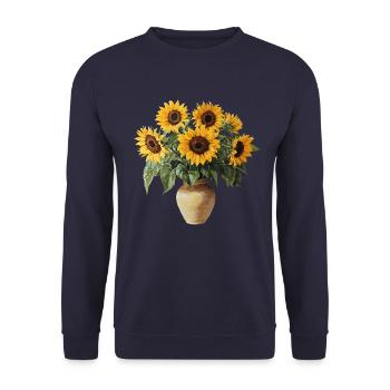 Tournesol - Sweat-shirt Unisexe - marine - Devant - Alina (178cm) & Michal (187cm)