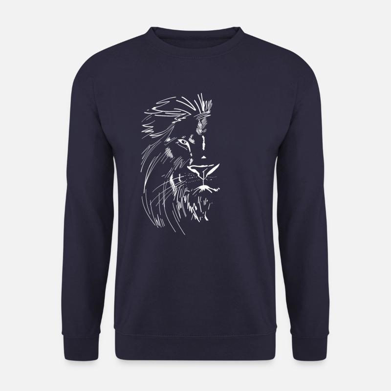 Löwe der König der Tiere. - Unisex Pullover - Navy