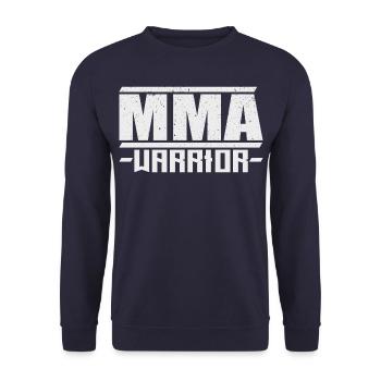 Mma-Warrior - Unisex Pullover - Navy - Vorne - Alina (178cm) & Michal (187cm)