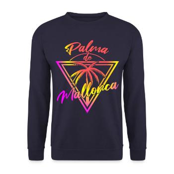Palma de Mallorca - Unisex Pullover - Navy - Vorne - Alina (178cm) & Michal (187cm)