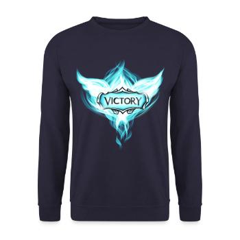 Victory Gaming Lol idée cadeau - Sweat-shirt Unisexe - marine - Devant - Alina (178cm) & Michal (187cm)