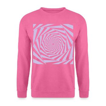 Illusion Lsd Obturateur Graphique Illusion Clipart vectoriel - Sweat-shirt Unisexe - rose - Devant