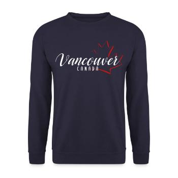 Vancouver Canada - Unisex Pullover - Navy - Vorne - Alina (178cm) & Michal (187cm)