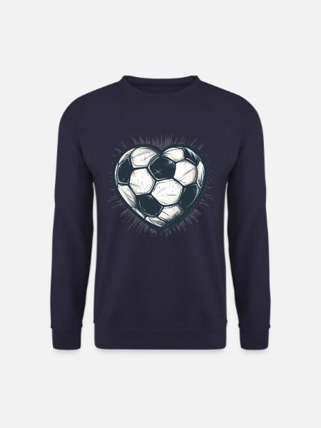 Fußball Herz - Unisex Pullover - Navy