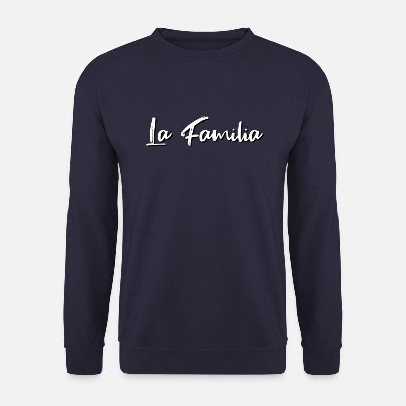 La Famila Familie Spruch Geschenk Idee 3D T-Shirt - Unisex Pullover - Navy