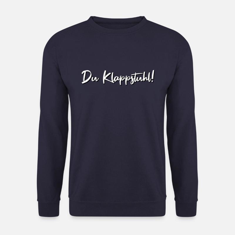 Klappstuhl Spinner Spruch Geschenk Idee 3D T-Shirt - Unisex Pullover - Navy