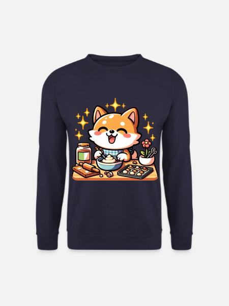 Hund backen Welpenkoch Baby Schürze - Unisex Pullover - Navy