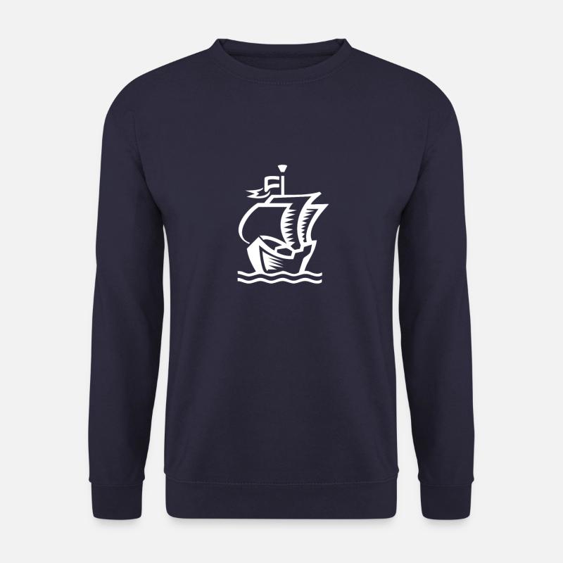 Segelboot, Sailboat, Sailing boat - Unisex Pullover - Navy