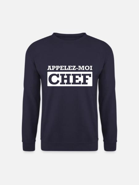 APPELEZ-MOI CHEF - Sweat-shirt Unisexe - marine
